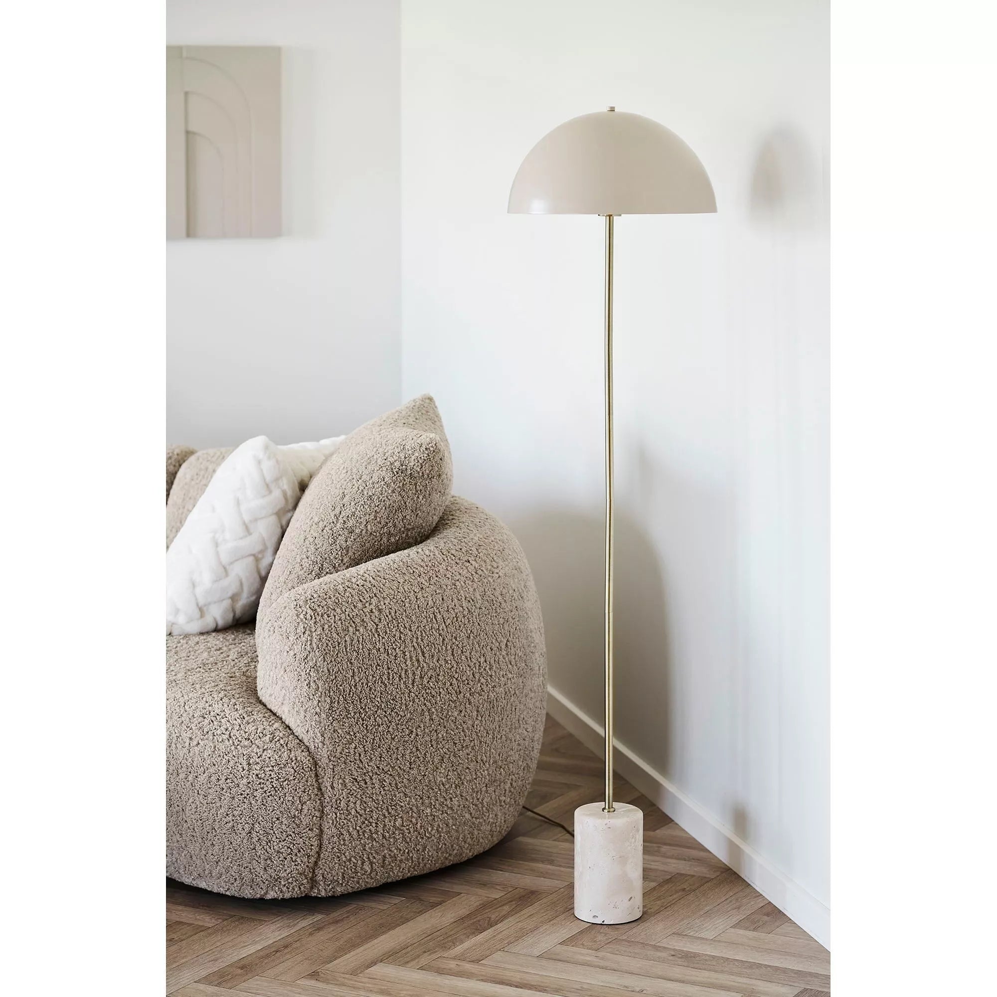 Sheffield Stehlampe mit Marmor und Metall - Mein Smart Home