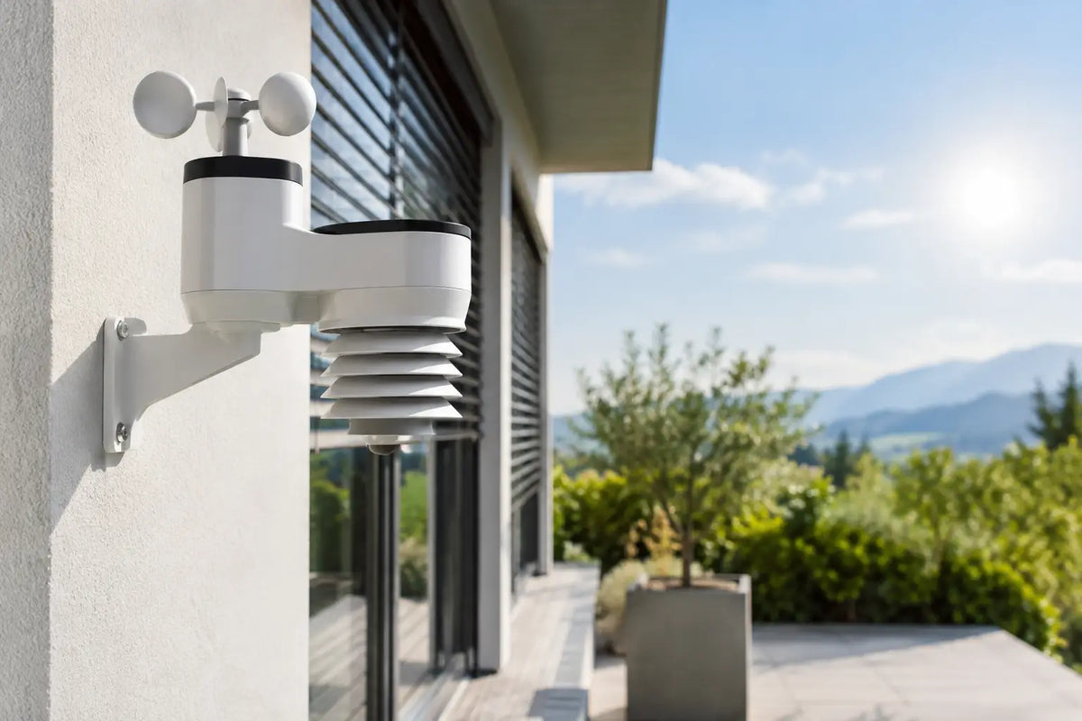 Loxone Wetterstation Test für Beschattung und Klima
